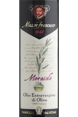 MESSER FRANCESCO - 'MORAIOLO' Monocultivar - Olio Extravergine di Oliva Italiano Bottiglia da 0,5 Lt